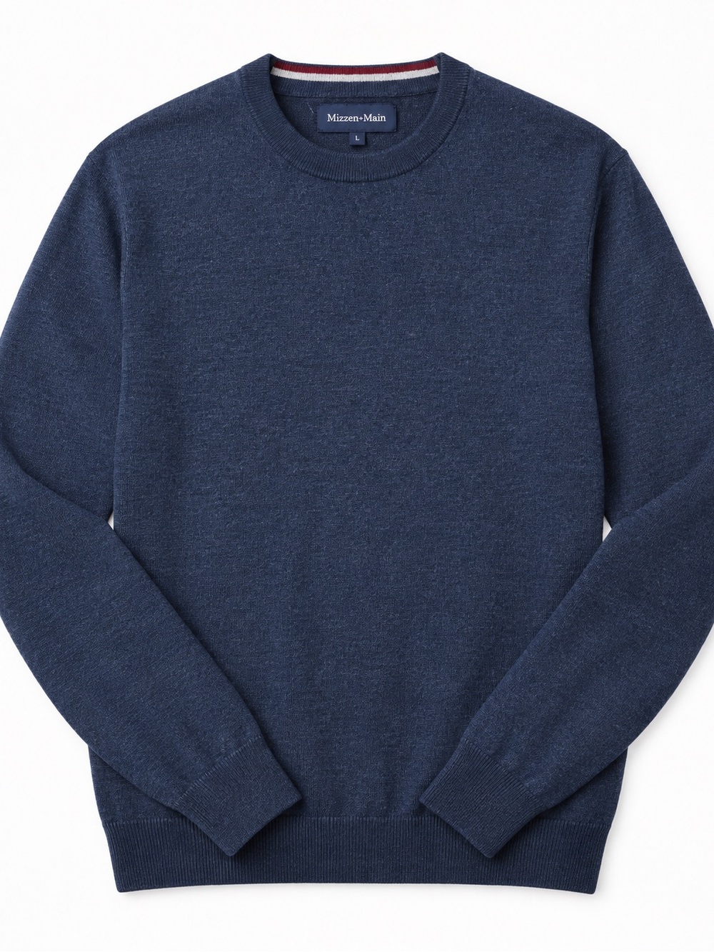 Mizzen+Main Navy Crewneck Pullover Sweater